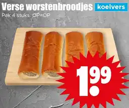 Dirk Verse worstenbroodjes aanbieding