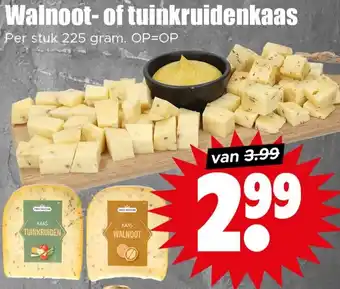 Walnoot of tuinkruidenkaas