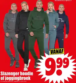 Dirk Slazenger hoodie of joggingbroek aanbieding