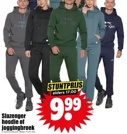 Dirk Slazenger hoodie of joggingbroek aanbieding
