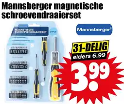 Dirk Mannsberger magnetische schroevendraaierset aanbieding