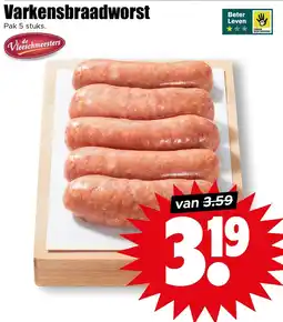 Dirk Varkensbraadworst aanbieding