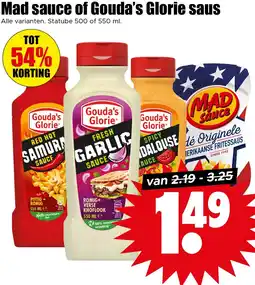 Dirk Mad sauce of Gouda's Glorie saus aanbieding