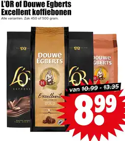 Dirk L'OR of Douwe Egberts Excellent koffiebonen aanbieding