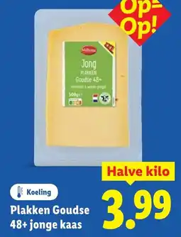 Lidl Plakken Goudse 48+ jonge kaas aanbieding