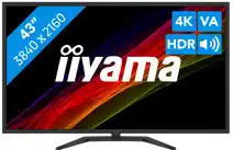 Bol.com iiyama ProLite X4373UHSU-B1 - 43 Inch - VA - UHD - USB-Hub aanbieding