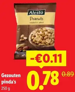 Lidl Gezouten pinda's aanbieding