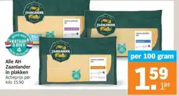 Albert Heijn Alle AH Zaanlander in plakken aanbieding