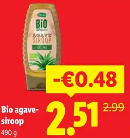Lidl Bio agavesiroop aanbieding