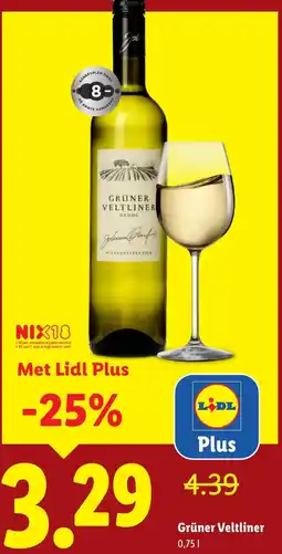 Lidl Grüner Veltliner aanbieding