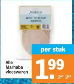 Albert Heijn Alle Marhaba vleeswaren aanbieding