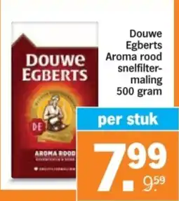 Albert Heijn Douwe Egberts Aroma rood snelfiltermaling aanbieding