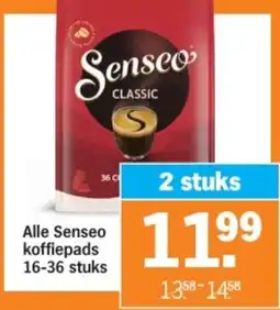 Albert Heijn Alle Senseo koffiepads aanbieding