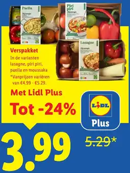 Lidl Verspakket aanbieding