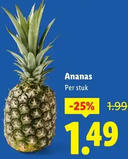 Lidl Ananas aanbieding