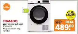 Albert Heijn TOMADO Warmtepompdroger aanbieding