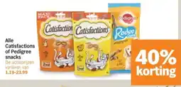Albert Heijn Alle Catisfactions of Pedigree snacks aanbieding