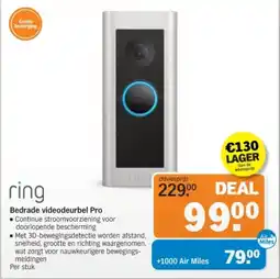 Albert Heijn Ring Bedrade videodeurbel Pro aanbieding