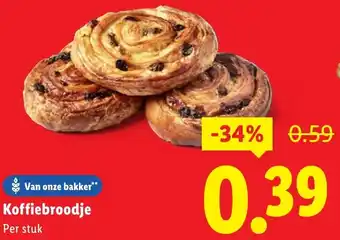 Lidl Koffiebroodje aanbieding