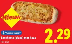Lidl Barchetta pizza met kaas aanbieding