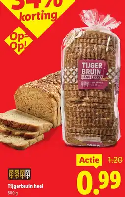 Lidl Tijgerbruin heel aanbieding