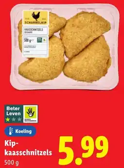 Lidl Kip-kaasschnitzels aanbieding