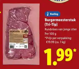 Lidl Burgermeesterstuk Tri-Tip aanbieding