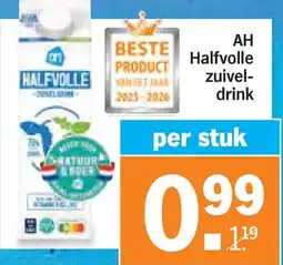 Albert Heijn AH Halfvolle zuiveldrink aanbieding
