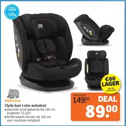 Albert Heijn Deryan Clyde luxe I-size autostoel aanbieding