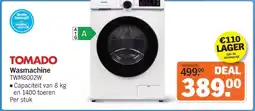 Albert Heijn Tomado Wasmachine TWM8002W aanbieding