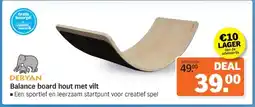 Albert Heijn Balance board hout met vilt aanbieding