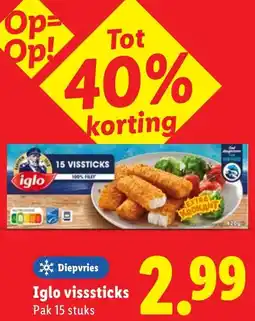 Lidl Iglo visssticks aanbieding