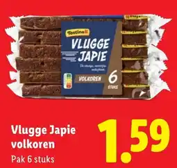Lidl Vlugge Japie volkoren aanbieding