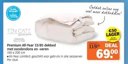 Albert Heijn Premium All-Year 15/85 dekbed met eendendons en veren aanbieding