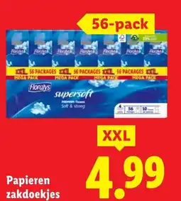 Lidl Papieren zakdoekjes aanbieding