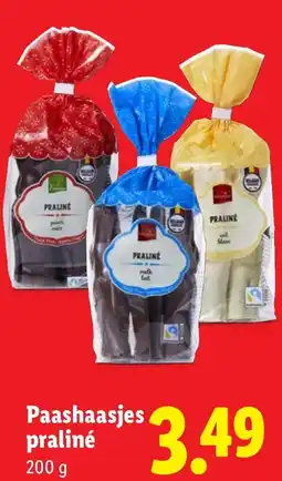 Lidl Paashaasjes praliné aanbieding