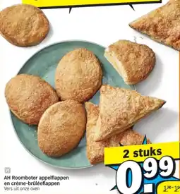 Albert Heijn AH Roomboter appelflappen en crème-brûléeflappen aanbieding