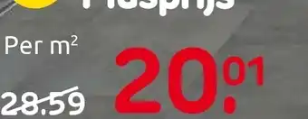 DecoMode PVC vloer tegel - Sense - Basalt Terra - Micro V-groef - 4mm - 1,861m²