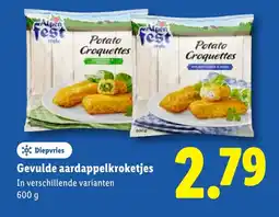 Lidl Gevulde aardappelkroketjes aanbieding