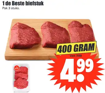 Dirk 1 de Beste biefstuk 400g aanbieding