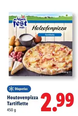Lidl Houtovenpizza tartiflette aanbieding