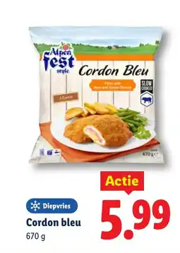 Lidl Cordon bleu aanbieding