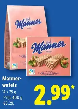 Lidl Manner- wafels aanbieding