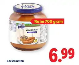 Lidl Bockworsten aanbieding