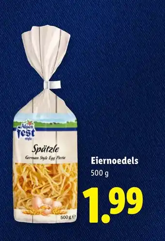 Lidl Eiernoedels aanbieding