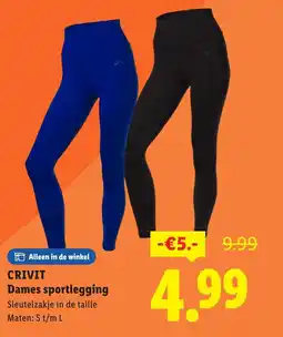 Lidl Crivit dames sportlegging aanbieding
