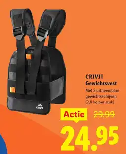 Lidl Crivit gewichtsvest aanbieding