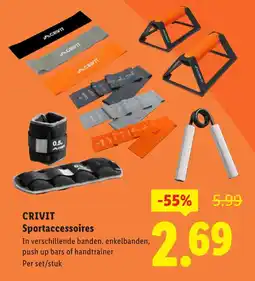 Lidl Crivit sportaccessoires aanbieding