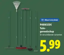 Lidl Parkside tuin gereedschap aanbieding