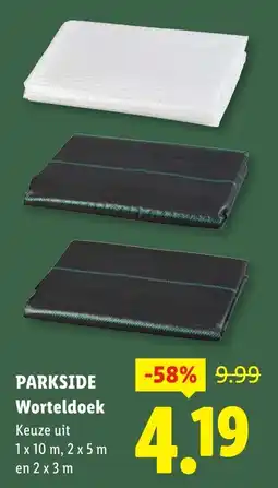 Lidl Parkside worteldoek aanbieding